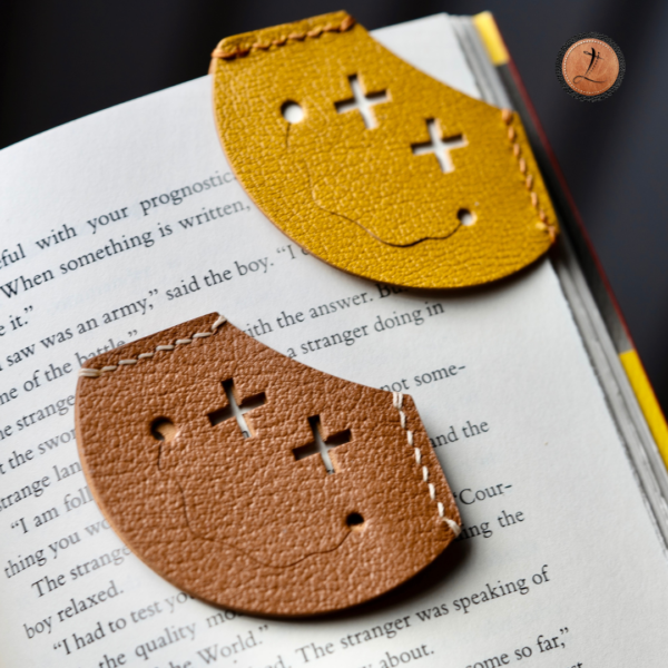 Funny Face Leather Bookmark - Image 7