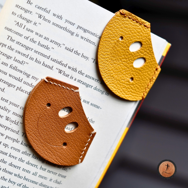 Funny Face Leather Bookmark - Image 6