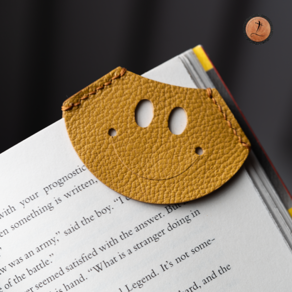 Funny Face Leather Bookmark - Image 5