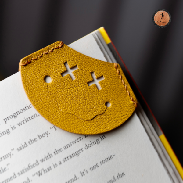 Funny Face Leather Bookmark - Image 3