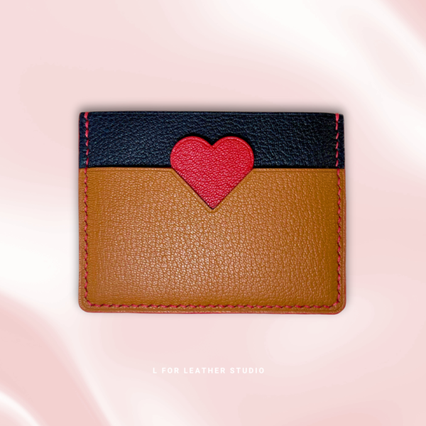 Leather Card Holder Queen of Heart