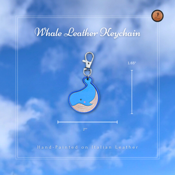 Whale Leather Keychain - Image 3