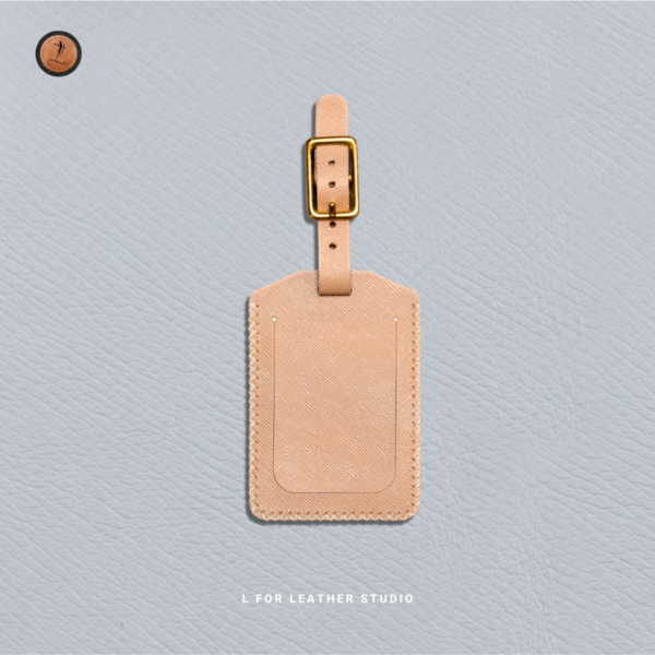 Saffiano Leather Luggage Tag - Image 2