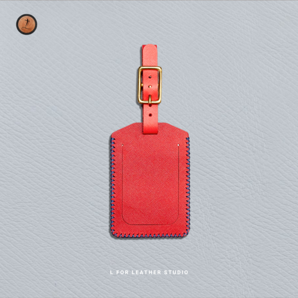 Saffiano Leather Luggage Tag - Image 4