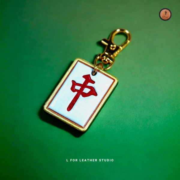 Mahjong Leather Key Charm - Image 4