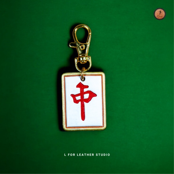 Mahjong Leather Key Charm - Image 2