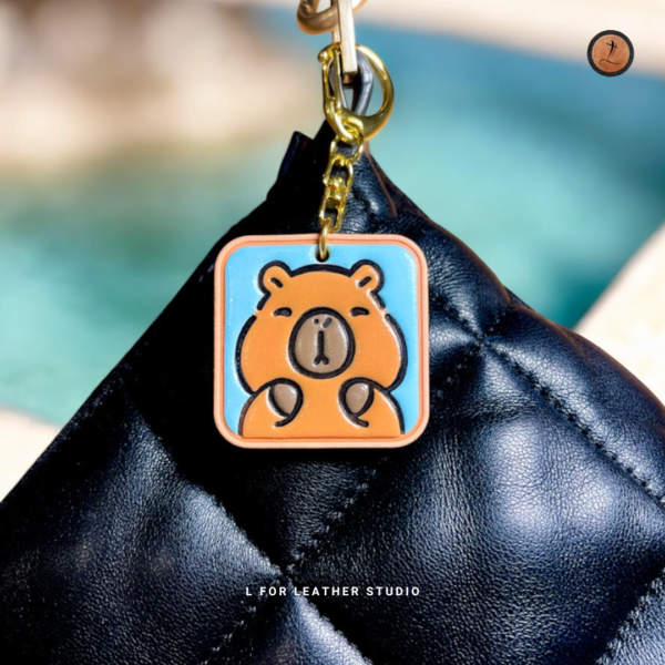 Capybara Leather Charm - Image 3