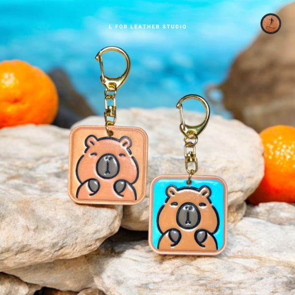 Capybara Leather Charm