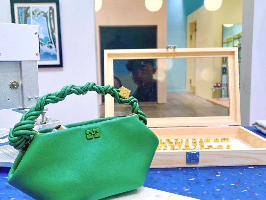 Live Onsite Embossing at GANNI Melrose: Personalized Bou Bags in Real Time