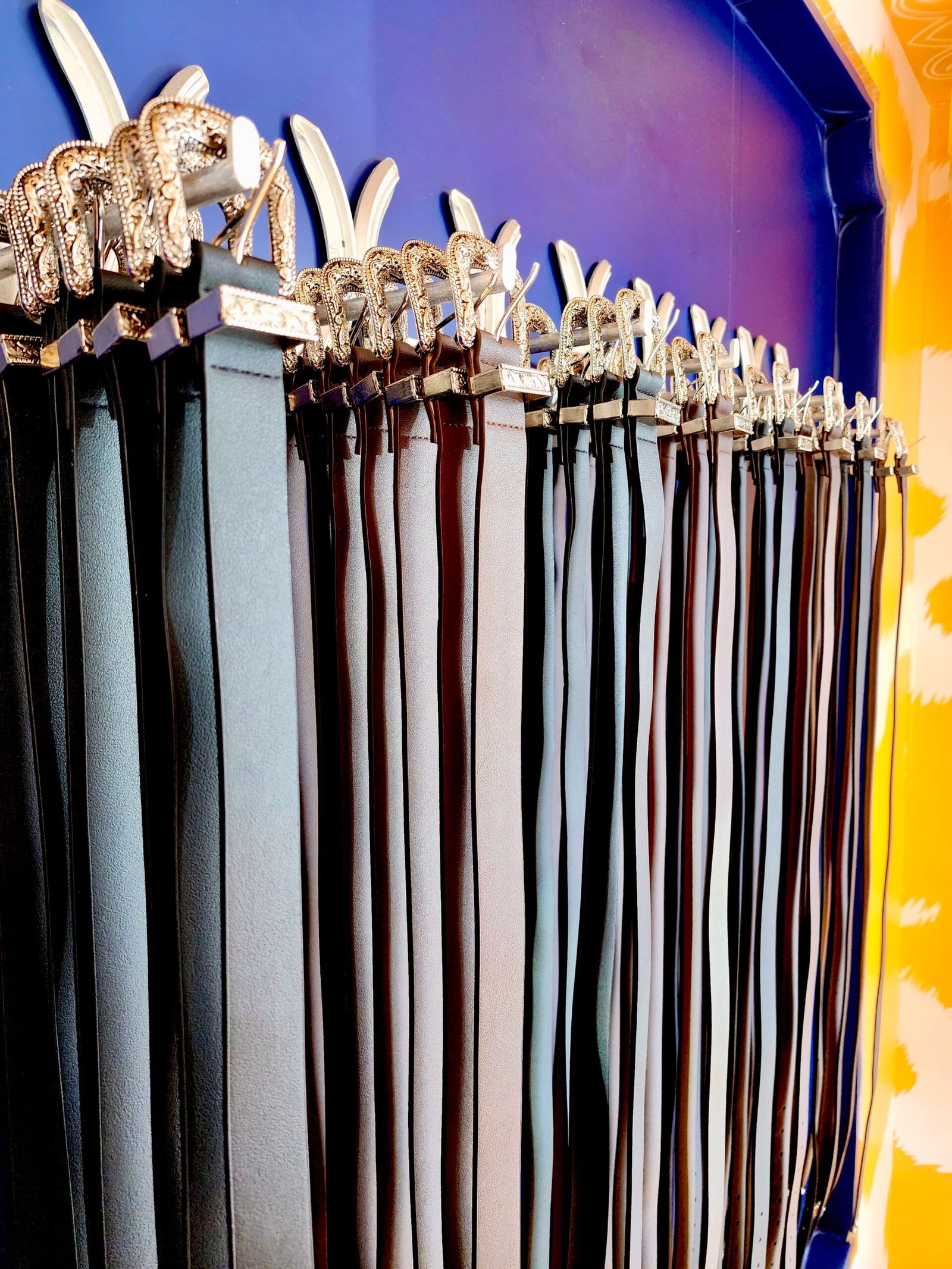 Gold foil embossed leather luggage tags for Fora Travel at Create & Cultivate Festival 2025 in DTLA