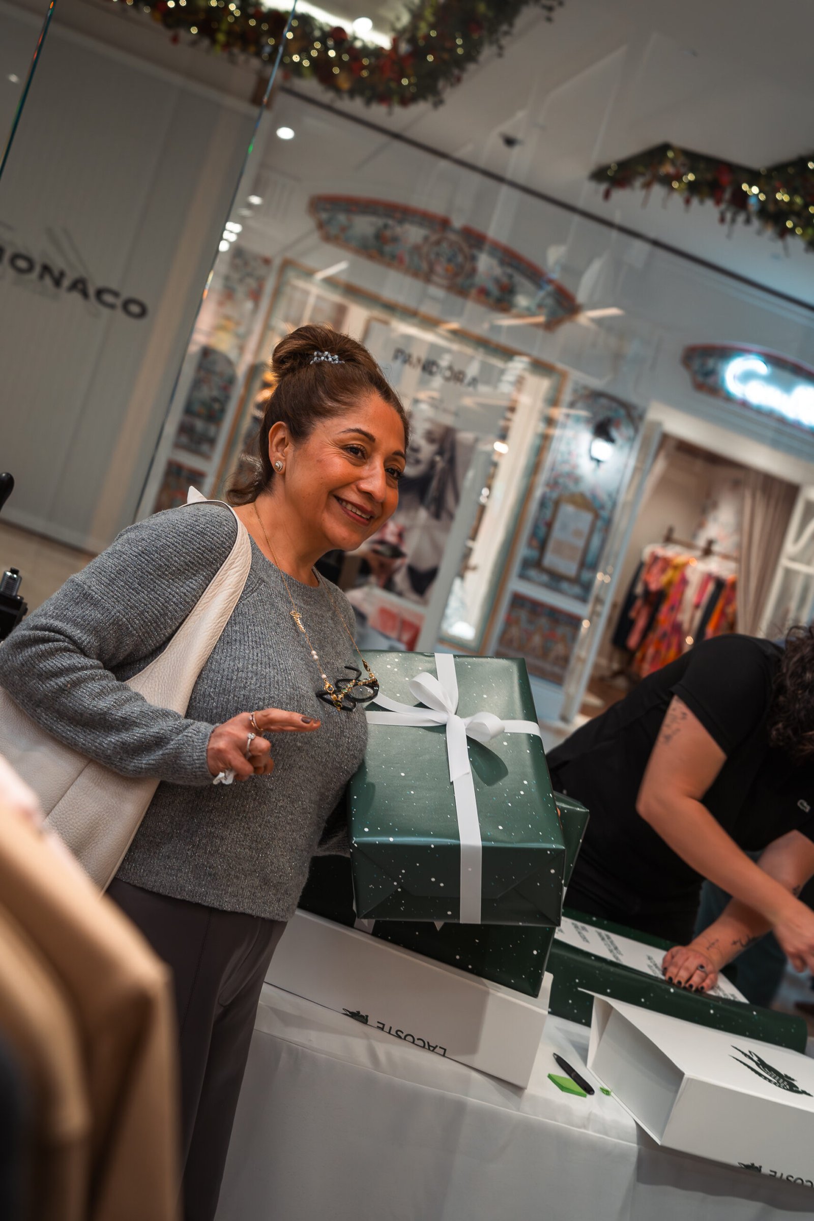 Onsite embossing station at Lexus Pro Shop, Monterey Car Week 2025, Pebble Beach