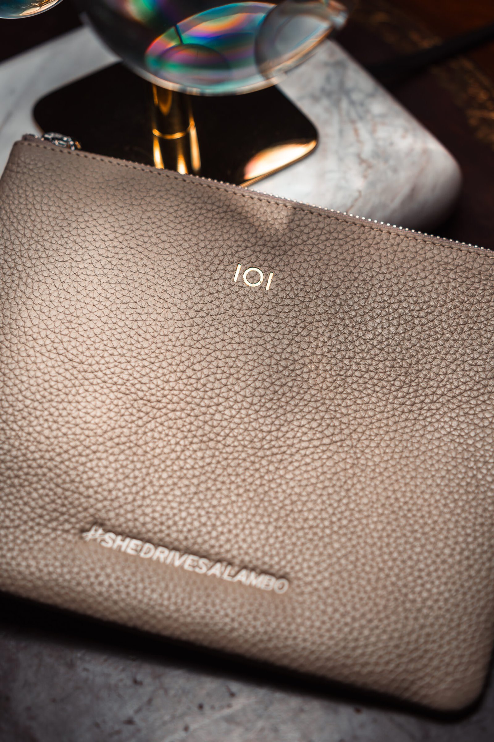 Lambo_Pouch_2 Onsite embossing station at Lexus Pro Shop, Monterey Car Week 2025, Pebble Beach