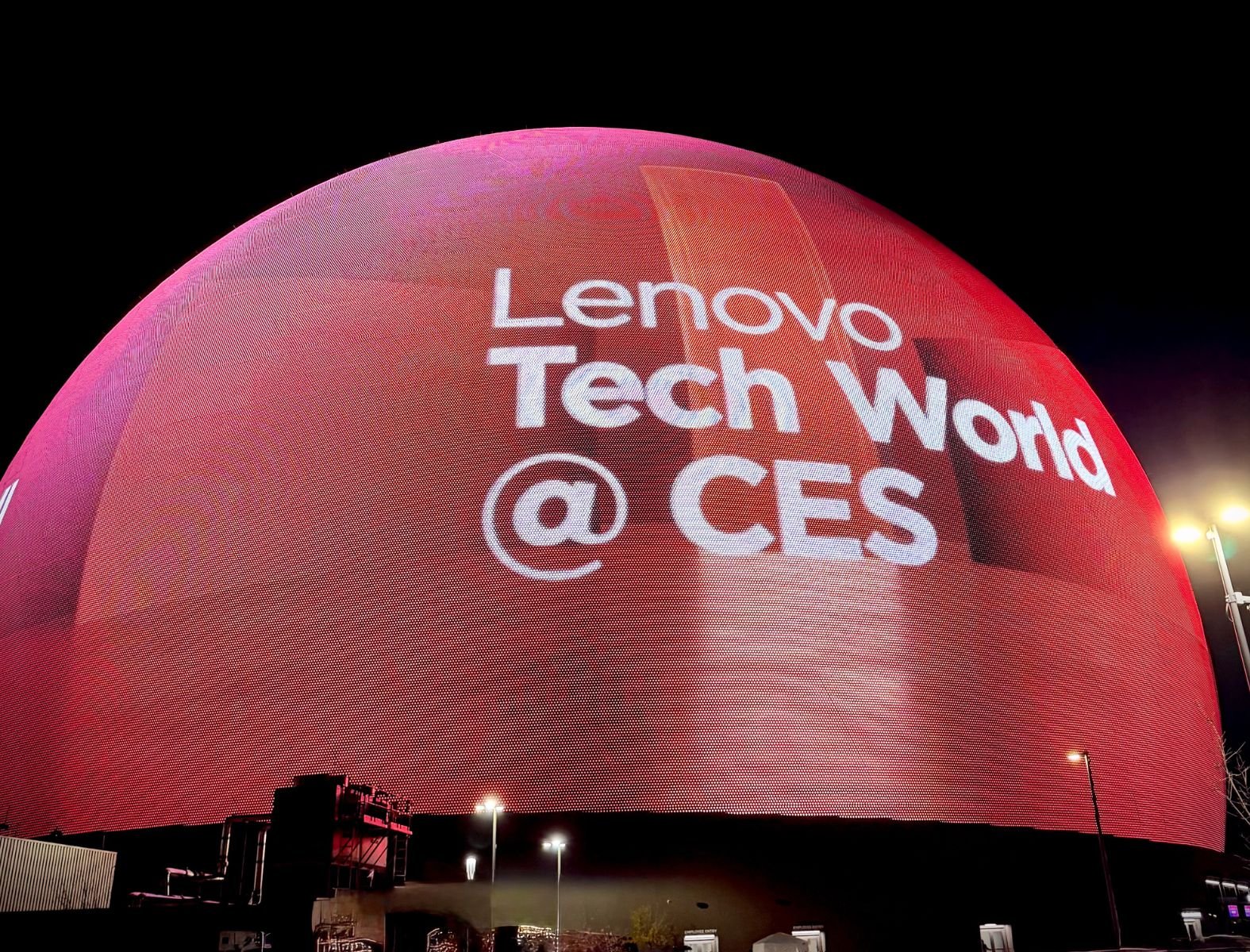 intel x Lenovo CES Event at The Sphere